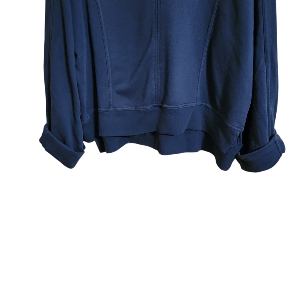 Pilcro Anthropologie Blue Johnny Collar Sweatshirt - Picture 7 of 10